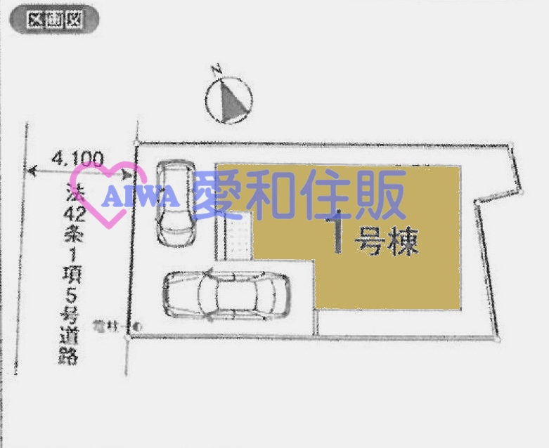 川越市小室新市区一戸建て建売分譲住宅の区画図