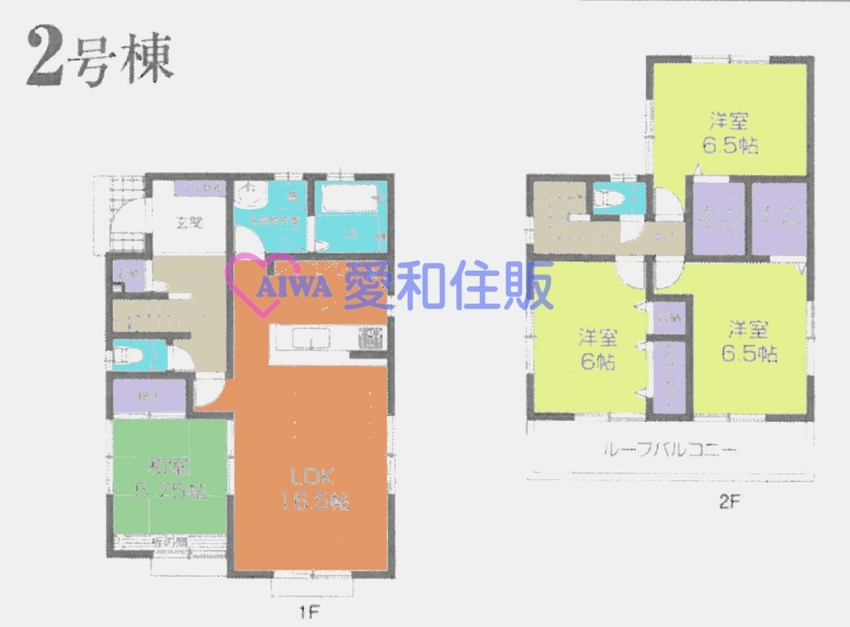 川越市月吉町新築一戸建て建売分譲住宅の間取り図