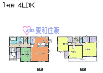 熊谷市河原町新築一戸建て建売分譲住宅の１号棟間取り図