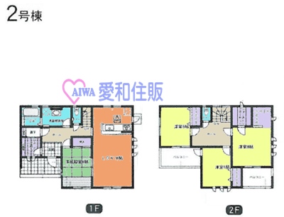 熊谷市河原町新築一戸建て建売分譲住宅の2号棟間取り図