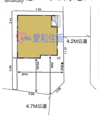 川越市今福新築一戸建て建売分譲住宅の間取り図