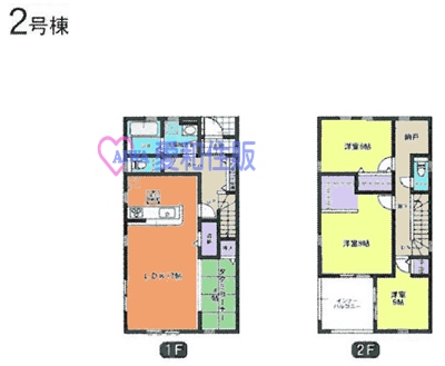 熊谷市榎町新築一戸建て建売分譲住宅の2号棟間取り図