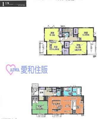 川越市牛子新築一戸建て建売分譲住宅の間取り図