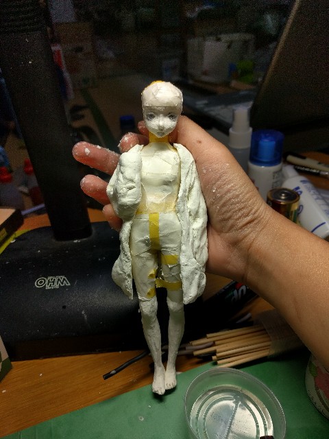 初めてのフィギュア制作 服作り開始 制作忘備録