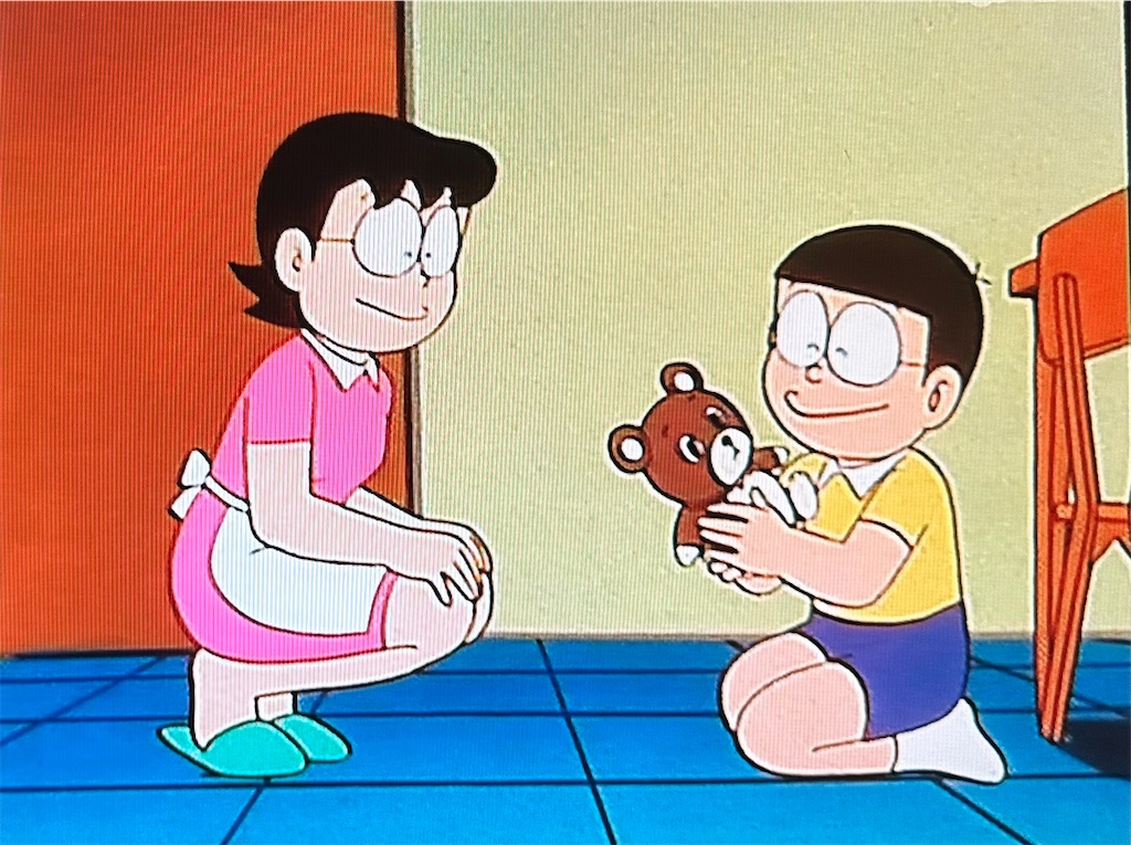 ポスター作品 おすわりドラえもん えへへ おすわりドラえもん「えへへ」 (ポスター作品)