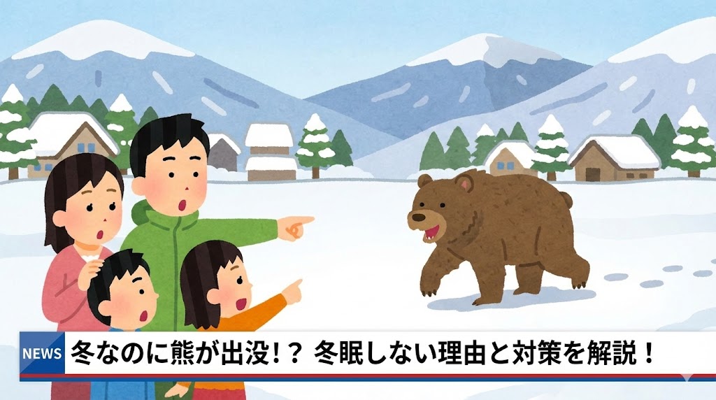 冬眠しない熊が増える？冬眠場所と異変の理由 - 紙の日常
