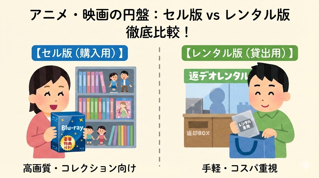 中古映画レンタル品・セル版まとめ売り250本以上 アニメファン必読：セル版とレンタル版の違い完全ガイド - 紙の日常