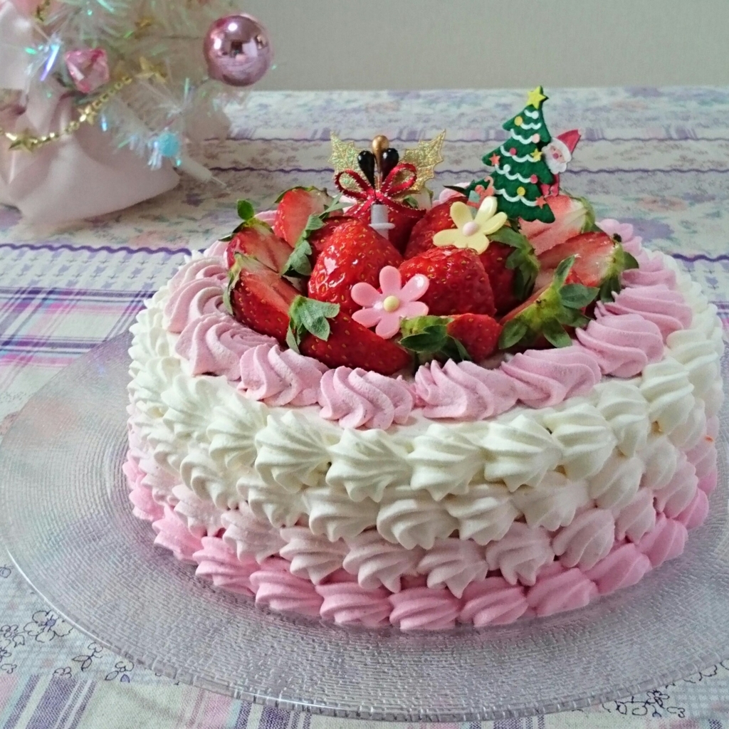 半年記念 グラデーション クリスマスケーキ おうちパティスリーひなたぼっこ 半年記念 グラデーション クリスマスケーキ おうちパティスリーひなたぼっこ