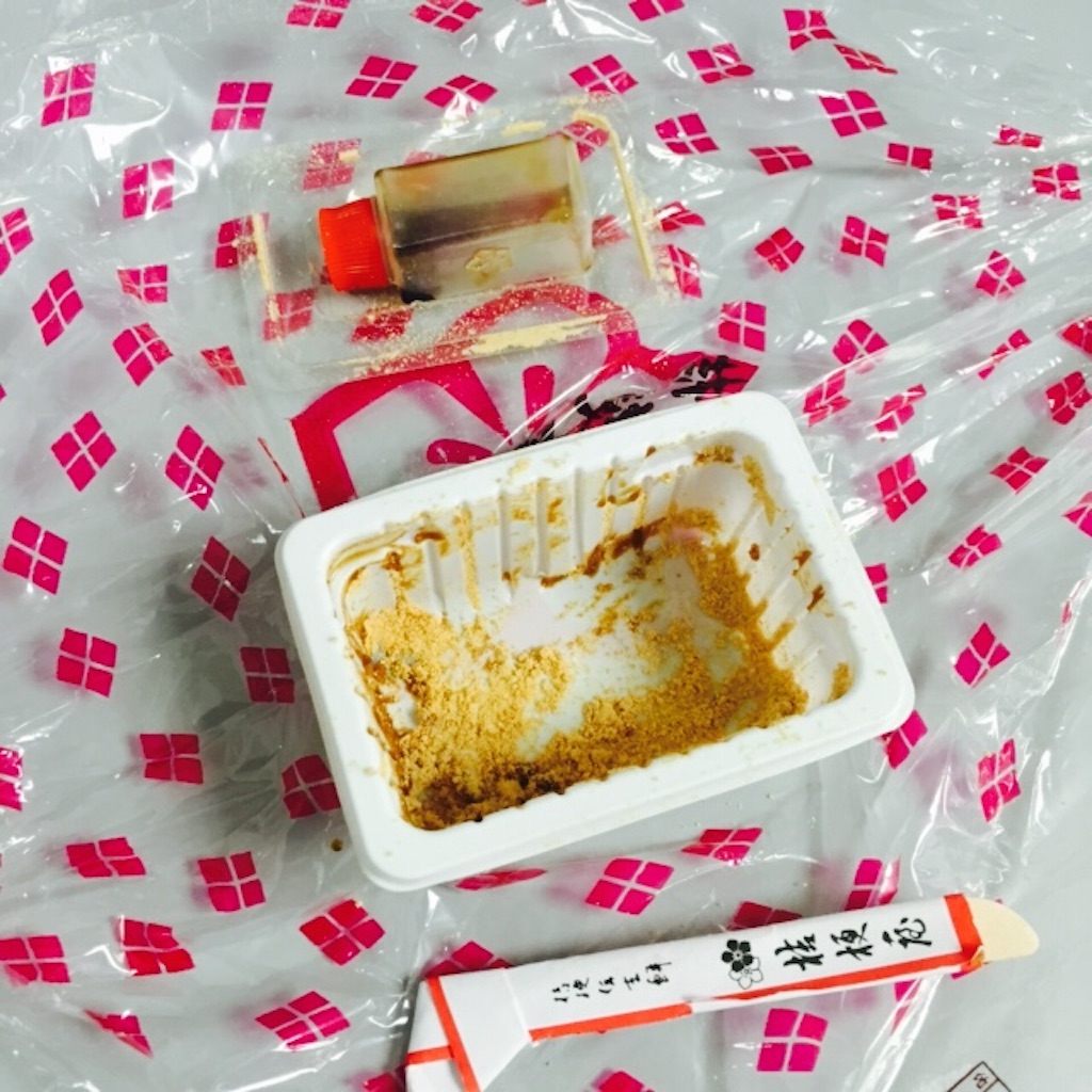 信玄餅の食べ方4 画像