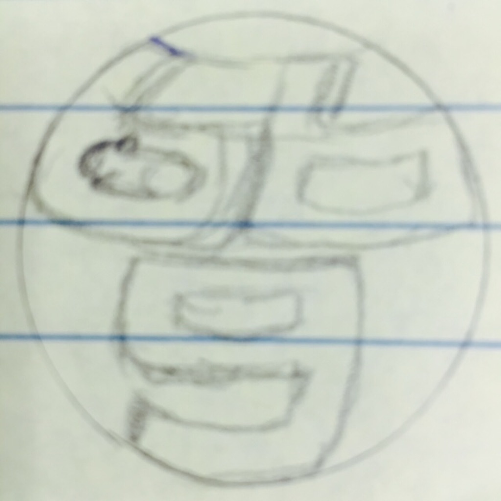 スマホでイラストを描く方法 下書きの写メ