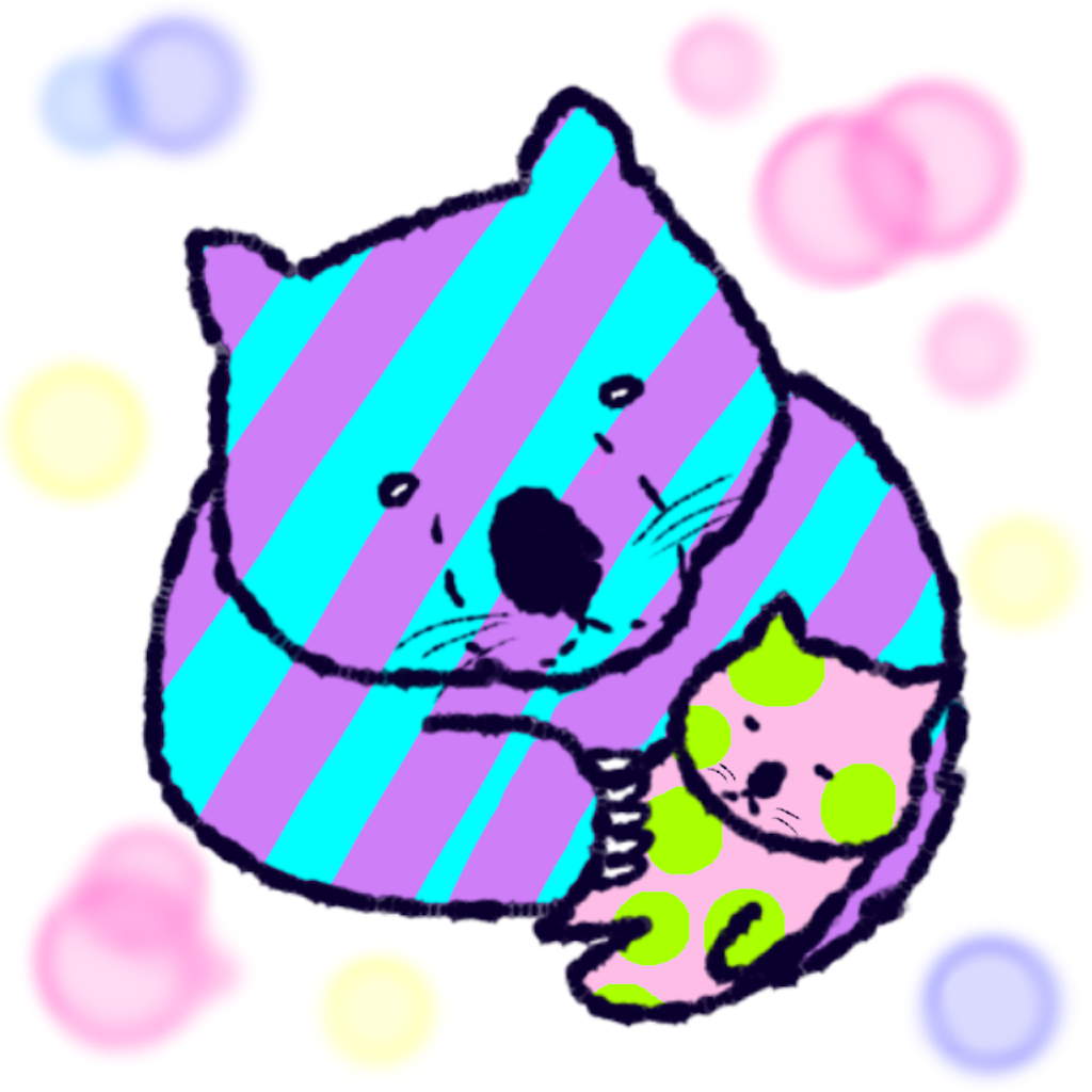 ベビーを抱くウォンバット イラスト