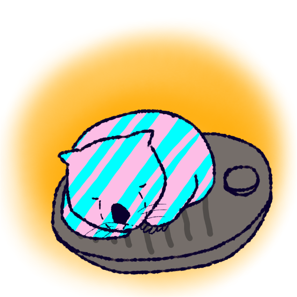 ゆたんぽの上にウォンバット イラスト