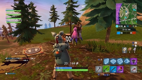 ゆるまるフォートナイトにっき たのしい射撃レッスン もこのこゲームぽっけと
