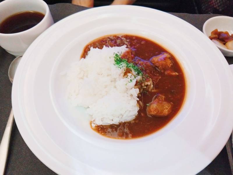 チキンカレー JALビジネスクラス 機内食