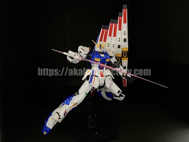 【完成品】RG νガンダム RX-93ff 通常νガンダムカラー全塗装 GUNDAM SIDE-F限定(PB限定) RG RX-93ff νガンダム 改修塗装完成