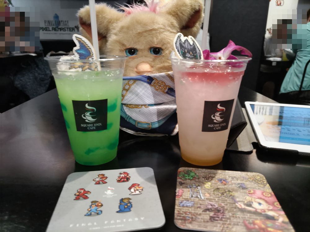 ピクセルリマスターコラボ（後期）のスクエニカフェに行きました