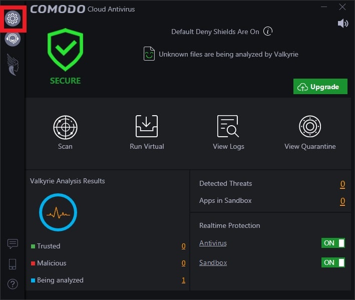 Comodo Cloud Antivirusを日本語化する方法8