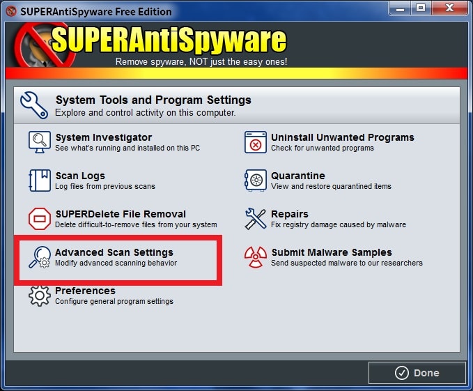 SuperAntiSpywareの使い方13