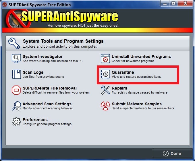 SuperAntiSpywareの使い方24