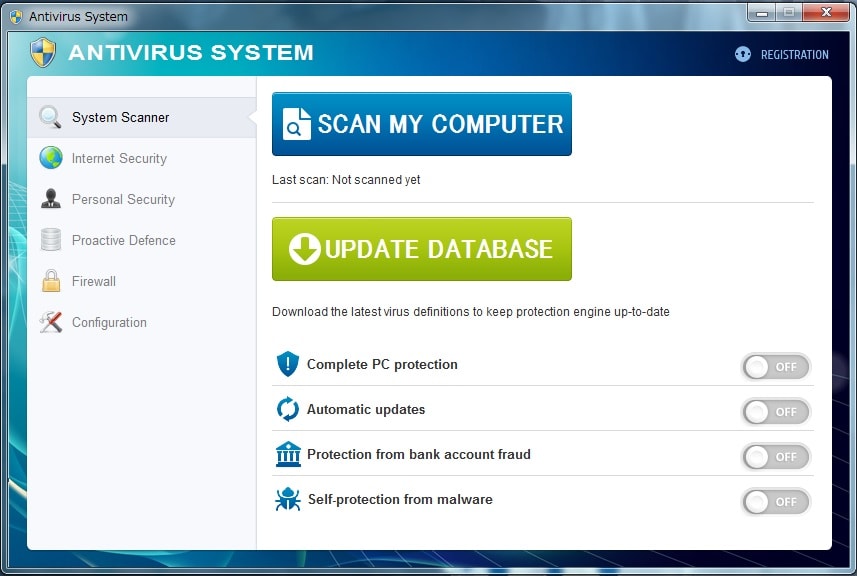 Antivirus Systemの感染防止策と削除方法