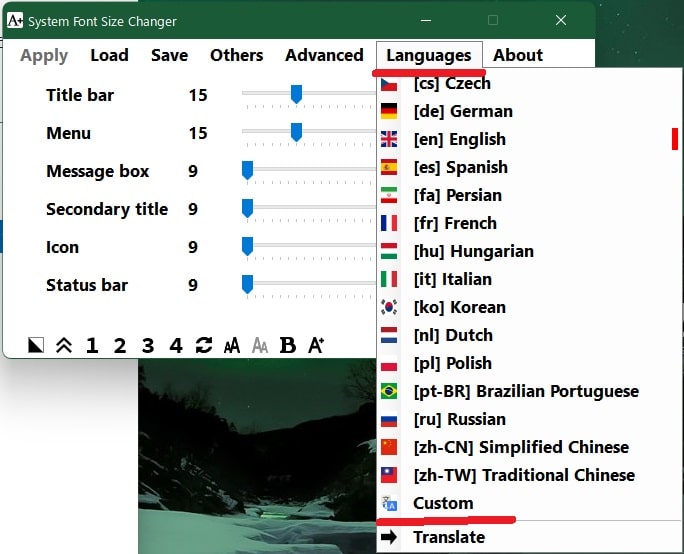 【System Font Size Changer】 日本語化ファイル公開！