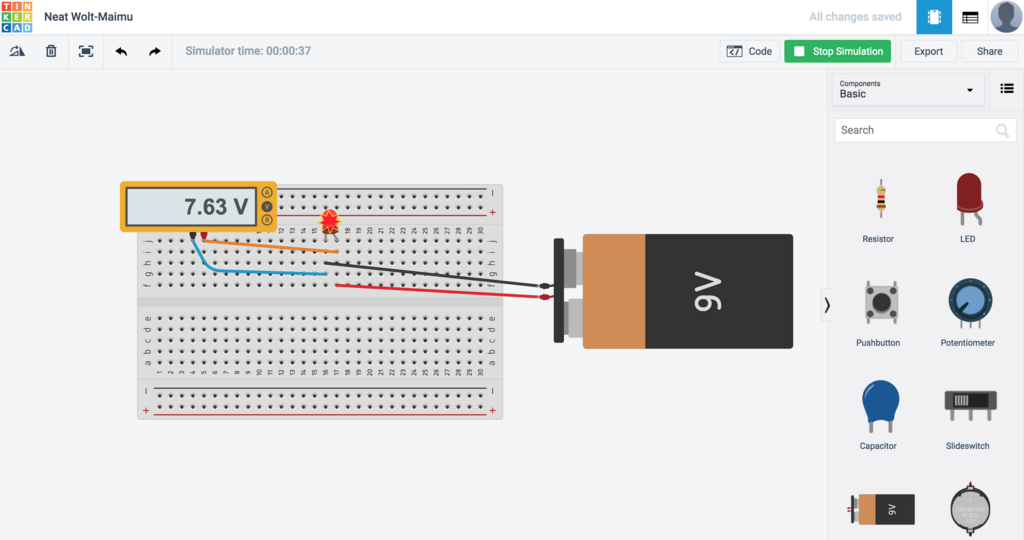 Tinkercad で電子回路をシミュレートする - ユニファ開発者ブログ