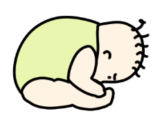 お座り完成!と思ったら、ガラケー並の二つ折り。赤ちゃんの柔らかさに驚愕 by 眉屋まゆこ