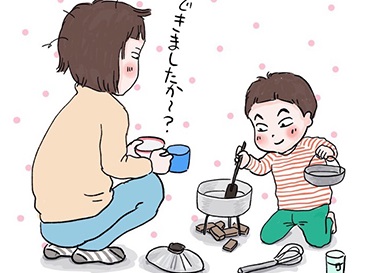 「冬眠ごっこ」で5分間爆睡!? 工夫満載!産後母&3歳児との濃密な家遊び、あれこれ by マルサイ