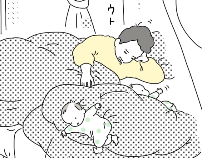 洗濯物に絡まり、家庭内で失踪し、そして落下…。寝返りトラブル多発でストレス激増~! by ナナハル
