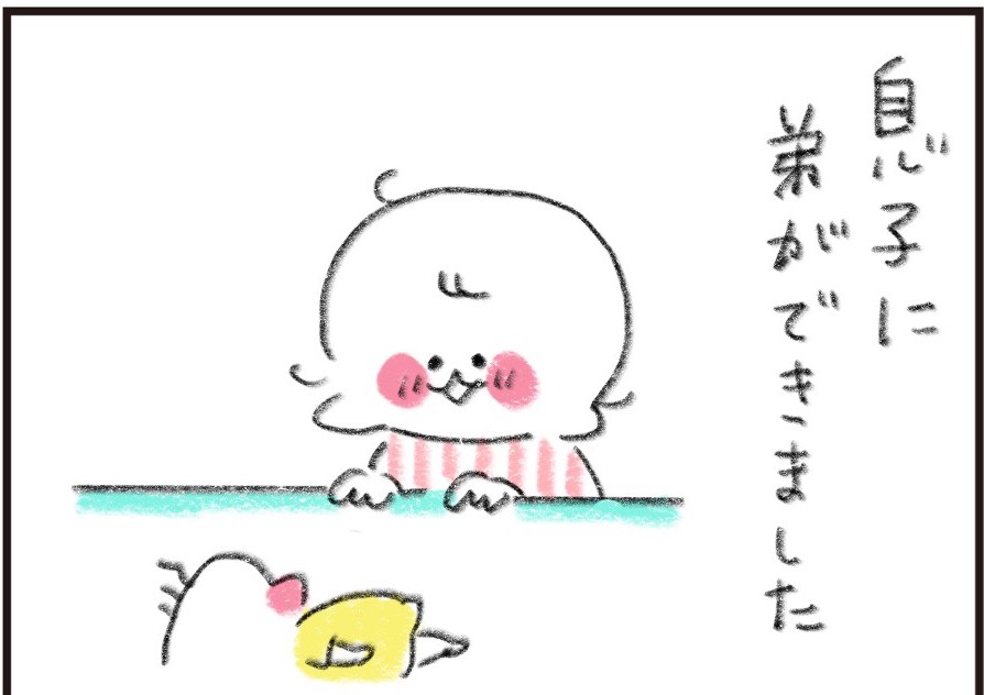 産まれたてホヤホヤなのにあだ名は「親方!」サイズ感と貫禄がスゴイ次男 byやまもとりえ