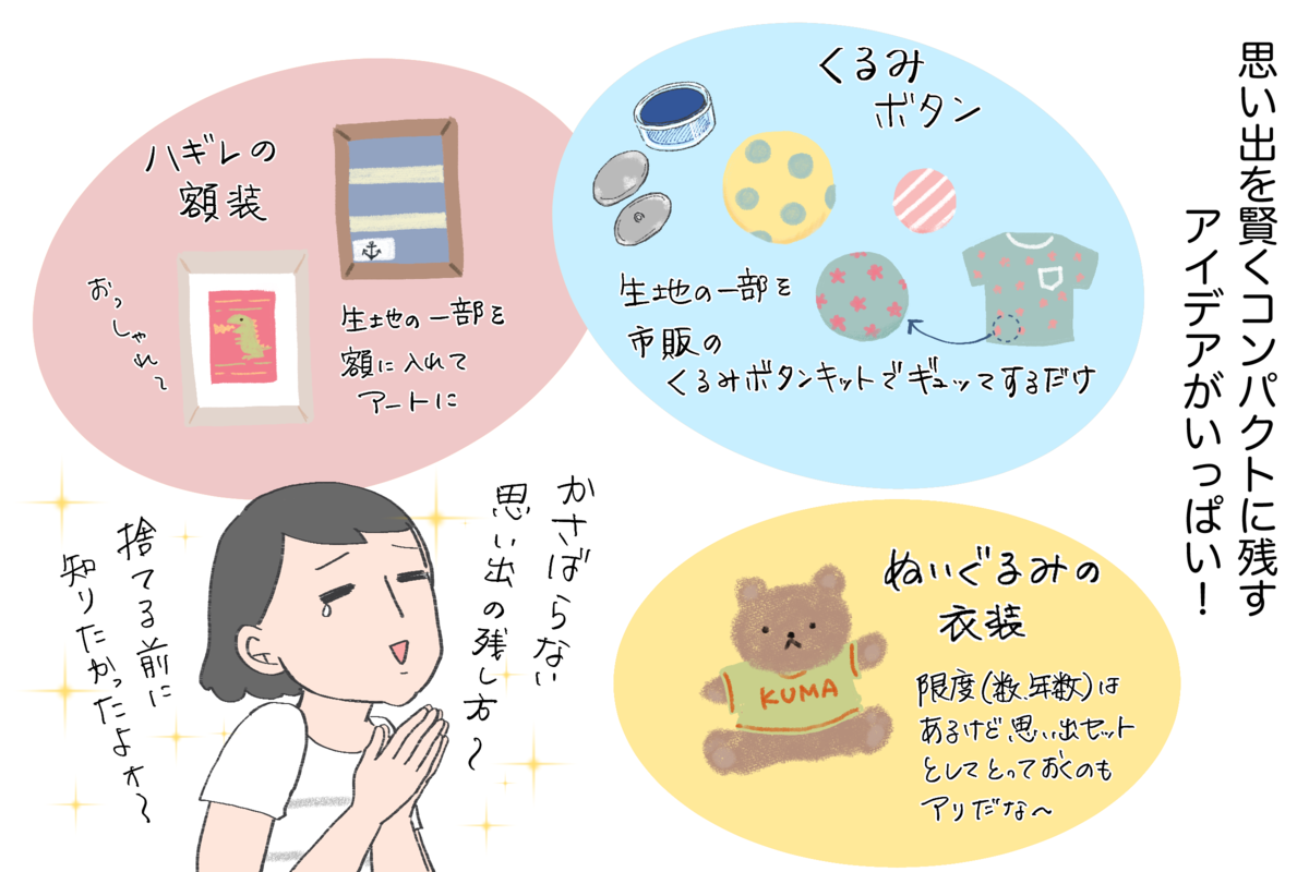 思い入れのある子ども服って捨てづらい…思い出をコンパクトに残す 