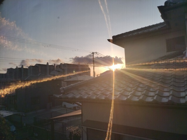 夕陽🌄くもり☁曇り