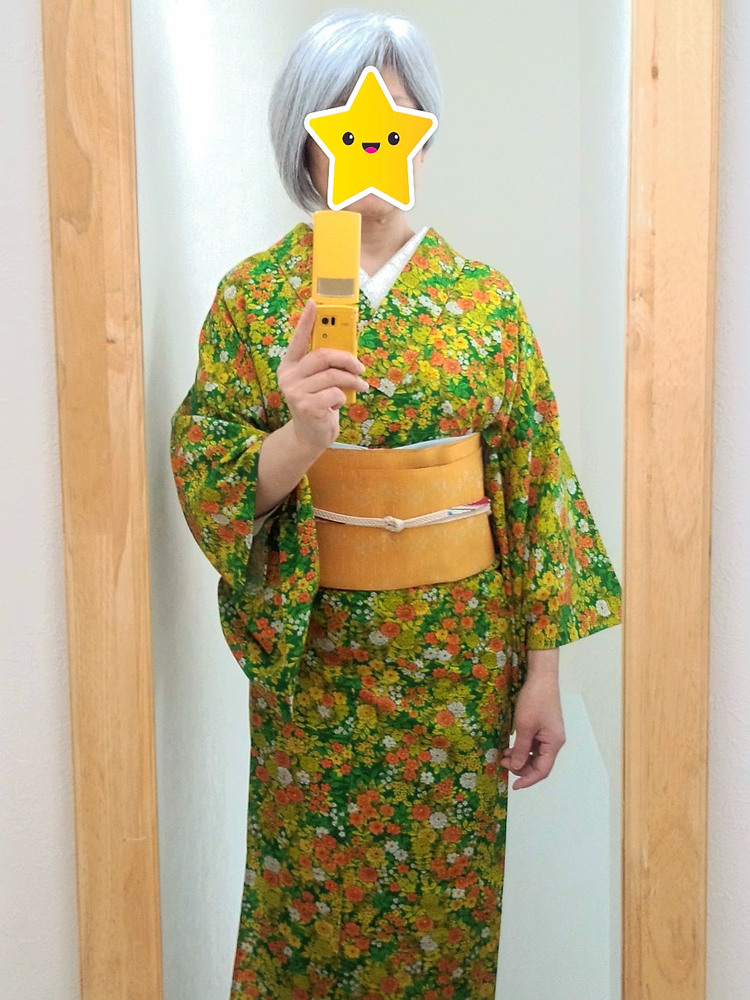 サ*ー様 正絹健勝苑御神輿兎文様蛍暈し付下 サ*ー様 正絹健勝苑御神輿兎文様蛍暈し付下 上七