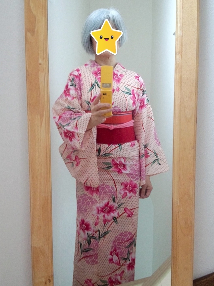 百合の花柄浴衣手縫い仕上げ kifkif×古今 浴衣 百合 （蝋色） 仕立て上がり 日本製 | arakawa