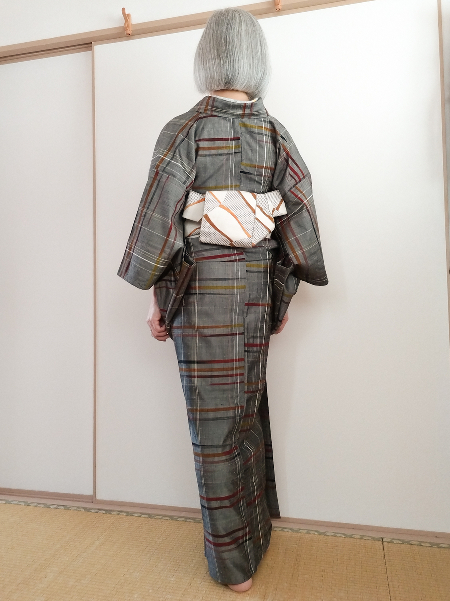 紬紅梅織 反物 破れ格子節 【公式通販】 紬紅梅織 反物 破れ格子節 【公式通販】