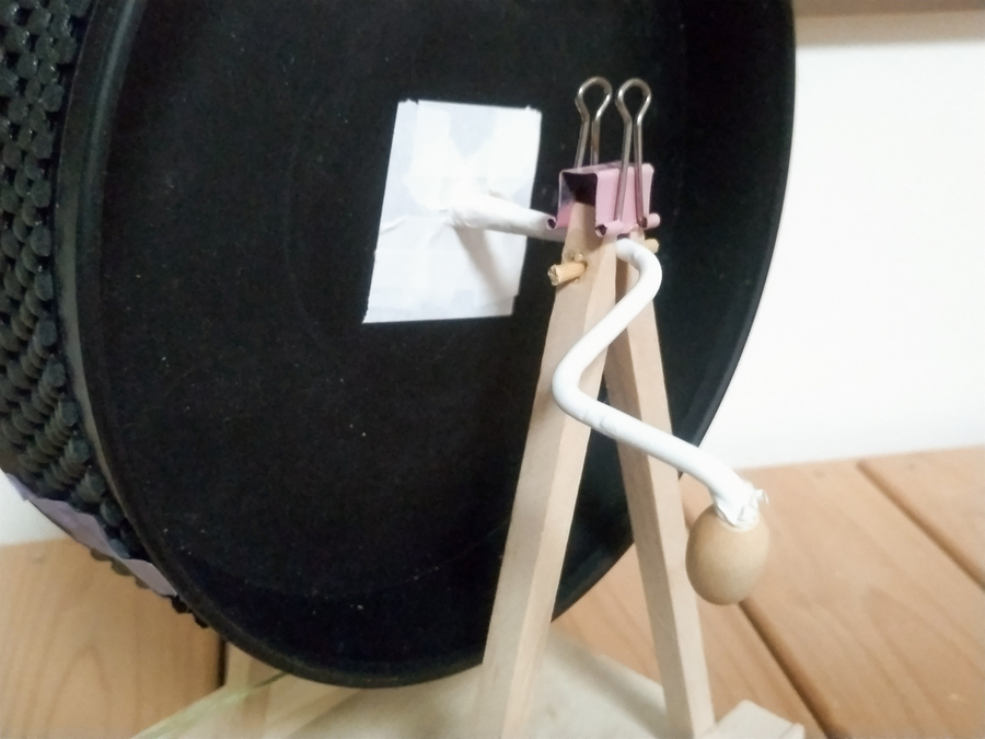 100均で揃えた材料で作った糸車 - つくしんぼうと山桜