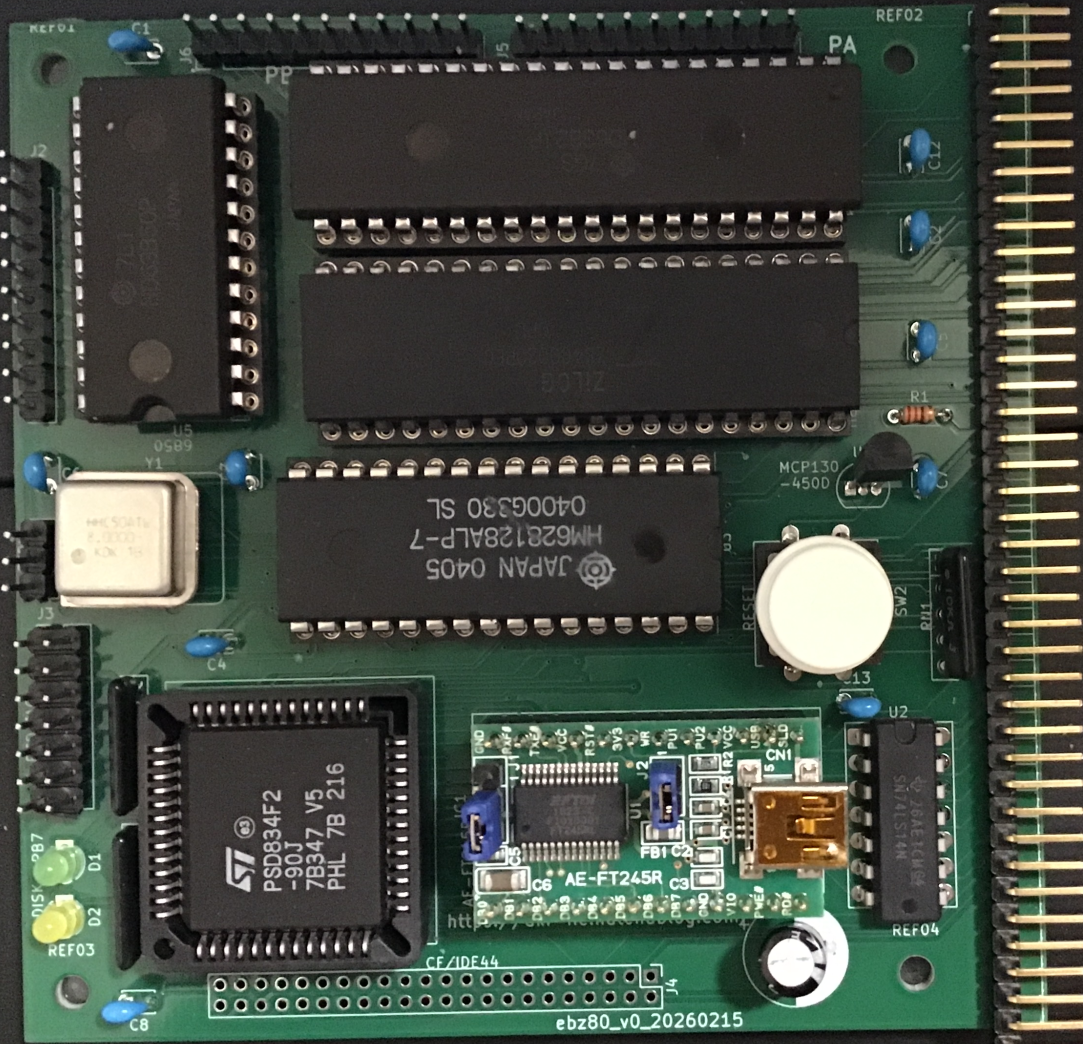 基盤　まとめ売り MSXを作ろう(1)-Z80CPUボード(KZ80-CPUB REV3) 専用プリント基板