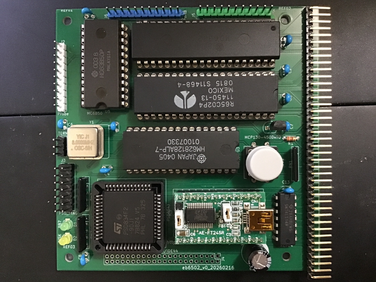 基板組立（その8）R65C02でSBC - aki_iic's blog