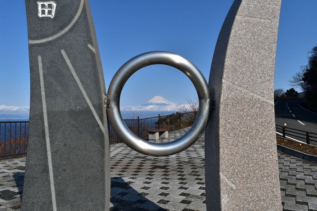 出逢い岬から眺めた富士山 出逢い岬から眺めた富士山