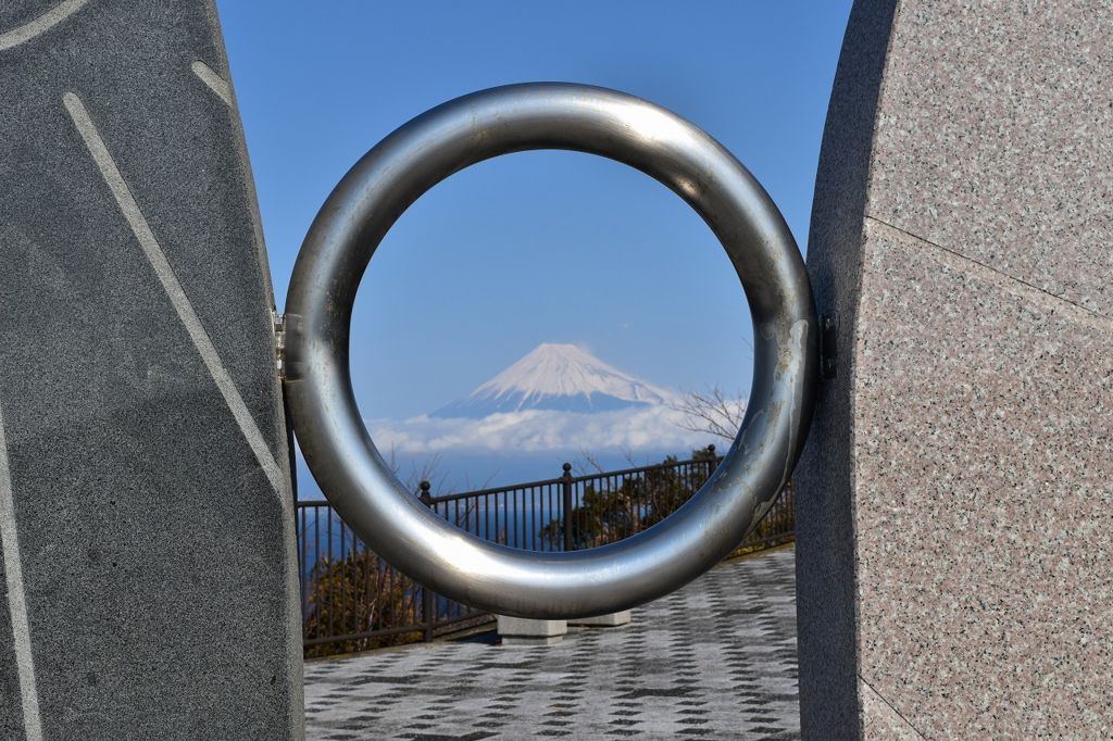 出逢い岬から眺めた富士山 出逢い岬から眺めた富士山