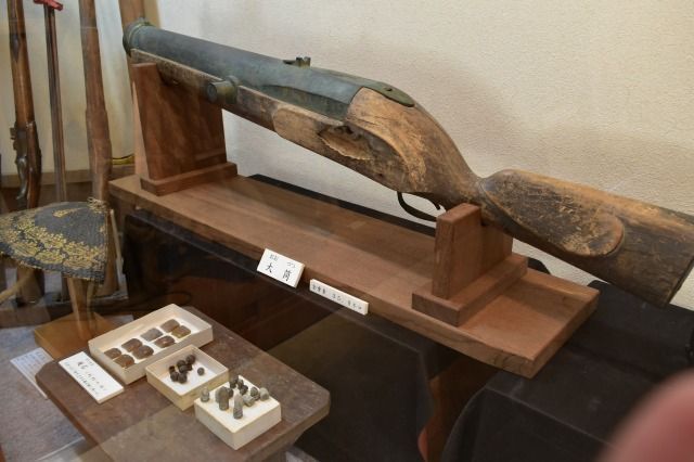 江川邸の米蔵の展示品 江川邸の米蔵の展示品