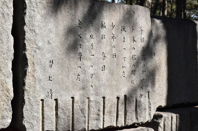 井上靖の文学碑 井上靖の文学碑