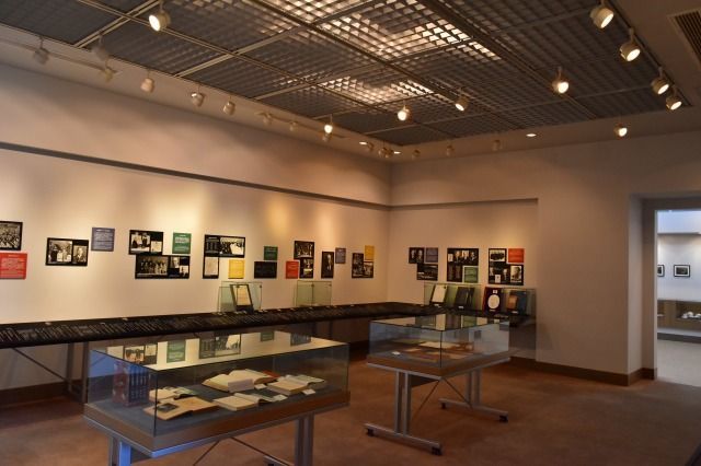 米山梅吉記念館の館内 米山梅吉記念館の館内