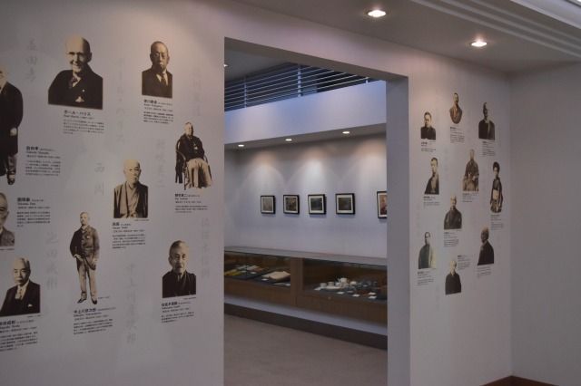 米山梅吉記念館の館内 米山梅吉記念館の館内
