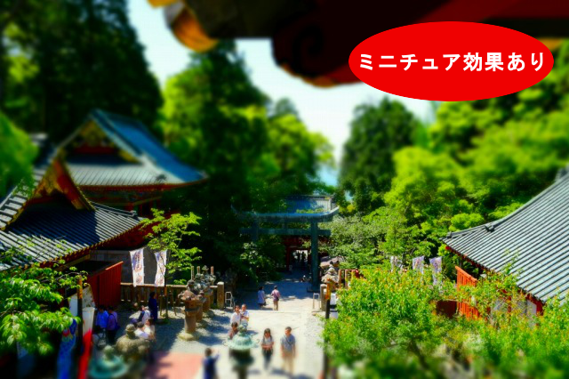 ニコンカメラ-ミニチュア効果あり ニコンカメラ-ミニチュア効果あり