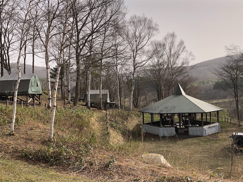 区界高原キャンプ場のサイト風景