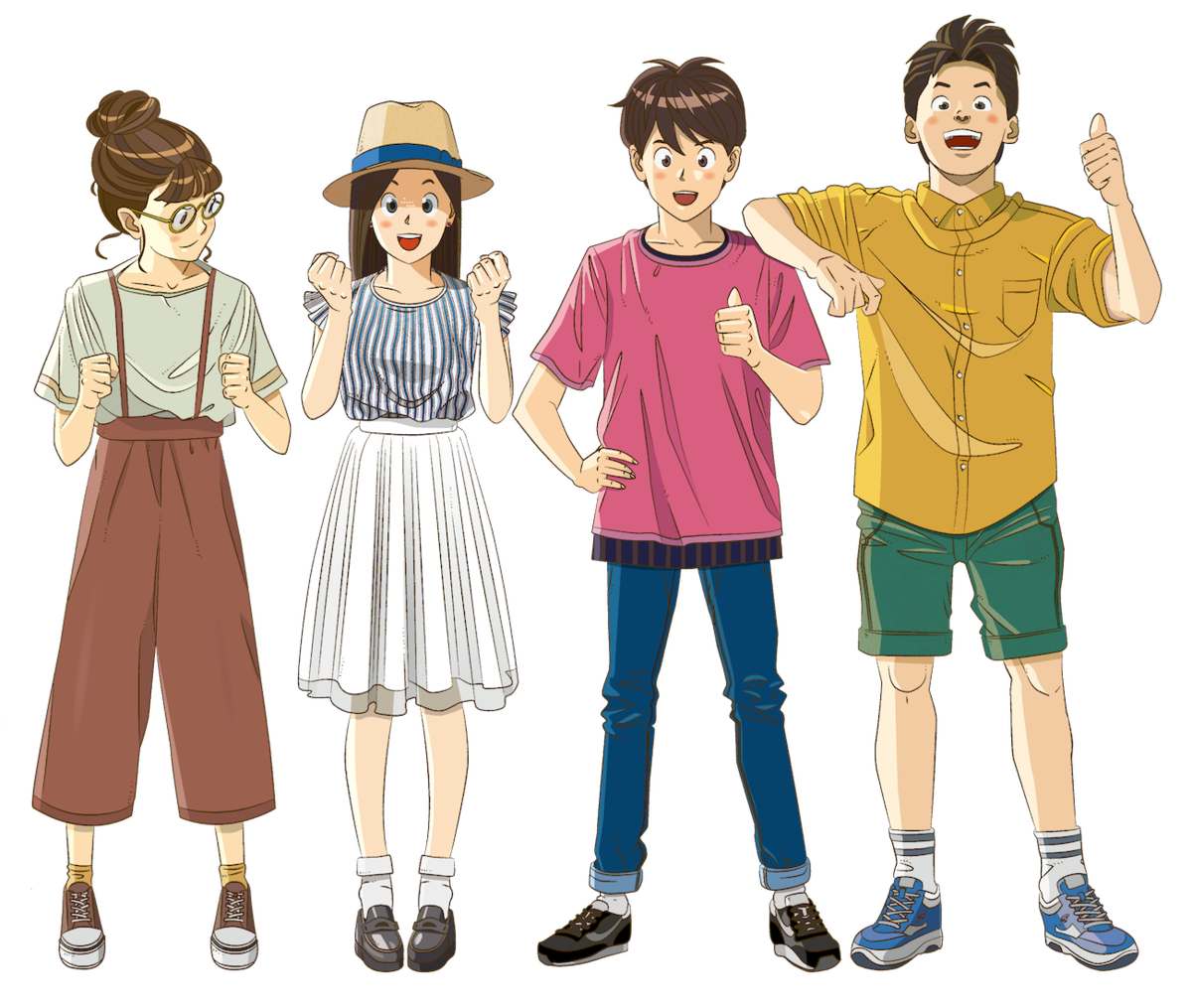 若者たちのイラスト