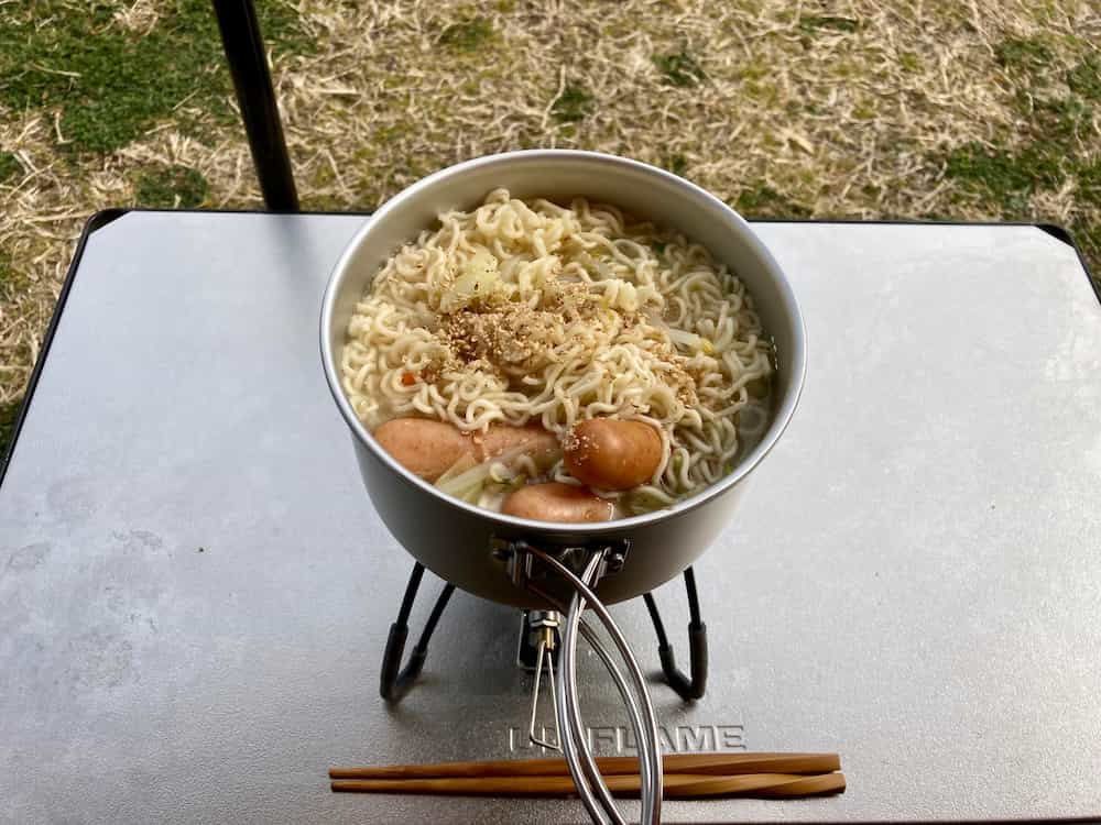 完成した塩ラーメン