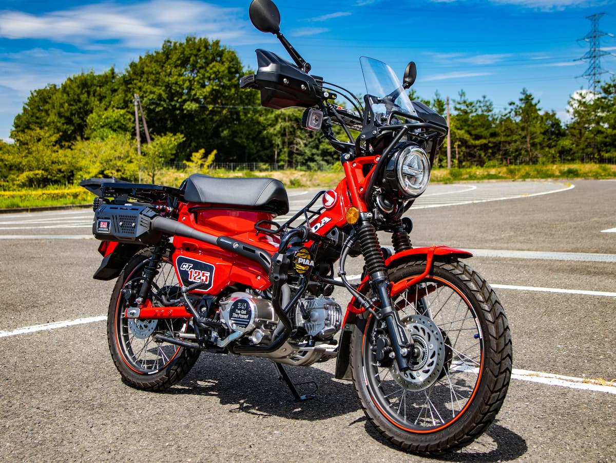 JA65】CT125(ハンターカブ)のカスタム紹介|理想のキャンプ JA65】CT125(ハンターカブ)のカスタム紹介|理想のキャンプ