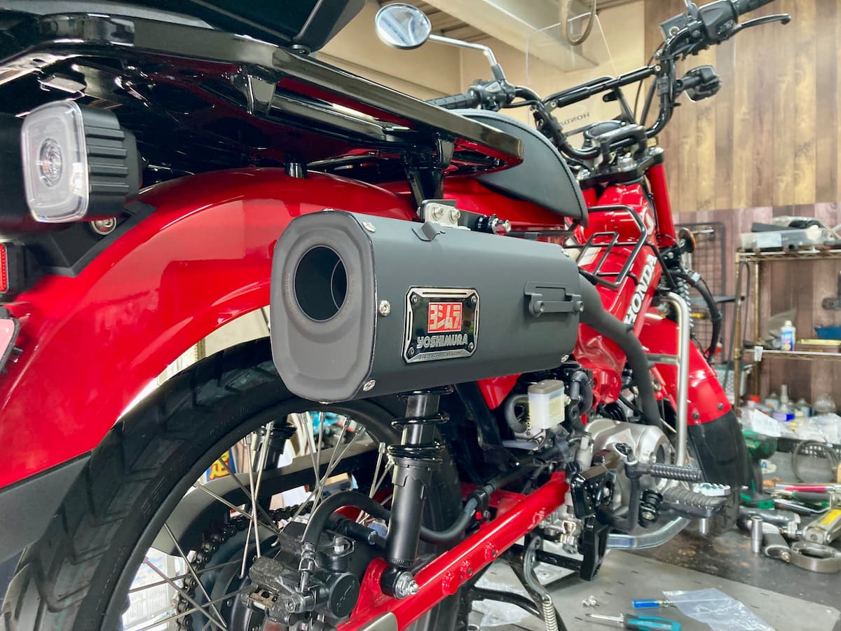 CT125にヨシムラ タクティカルサイクロンを装着して3000km走行